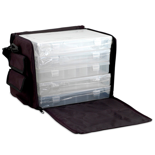 5 Storage Box Organizer with Fabric Case