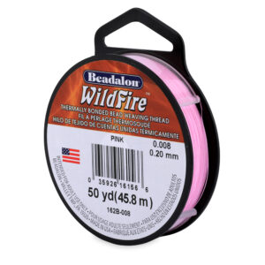 Wildfire, .008 in / 0.20 mm, Break Strength 12 lb / 5.5 kg, Pink, 50 yd / 45 m