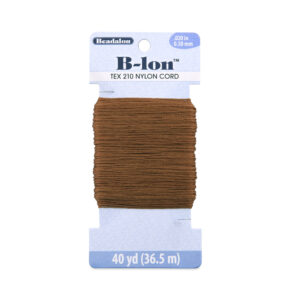 B-LON Cord, TEX 210, .020 in / 0.50 mm, Copper, 40 yd / 36.5 m