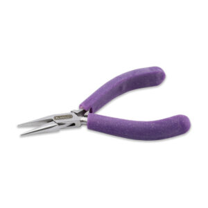 Designer Series Artistic Wire Glimmer Chain Nose Pliers, Lavender Speckle Vinyl-Free Grips, Stainless Steel, Box Joint, Double Leaf Springs, 4.75 in / 12 cm