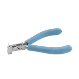 Designer Series Wire Banding Pliers, Pacific Blue Vinyl-Free Grips, creates Double-Wide Bands for 20 & 21 gauge wire, Stainless Steel, 5.5 in / 14 cm