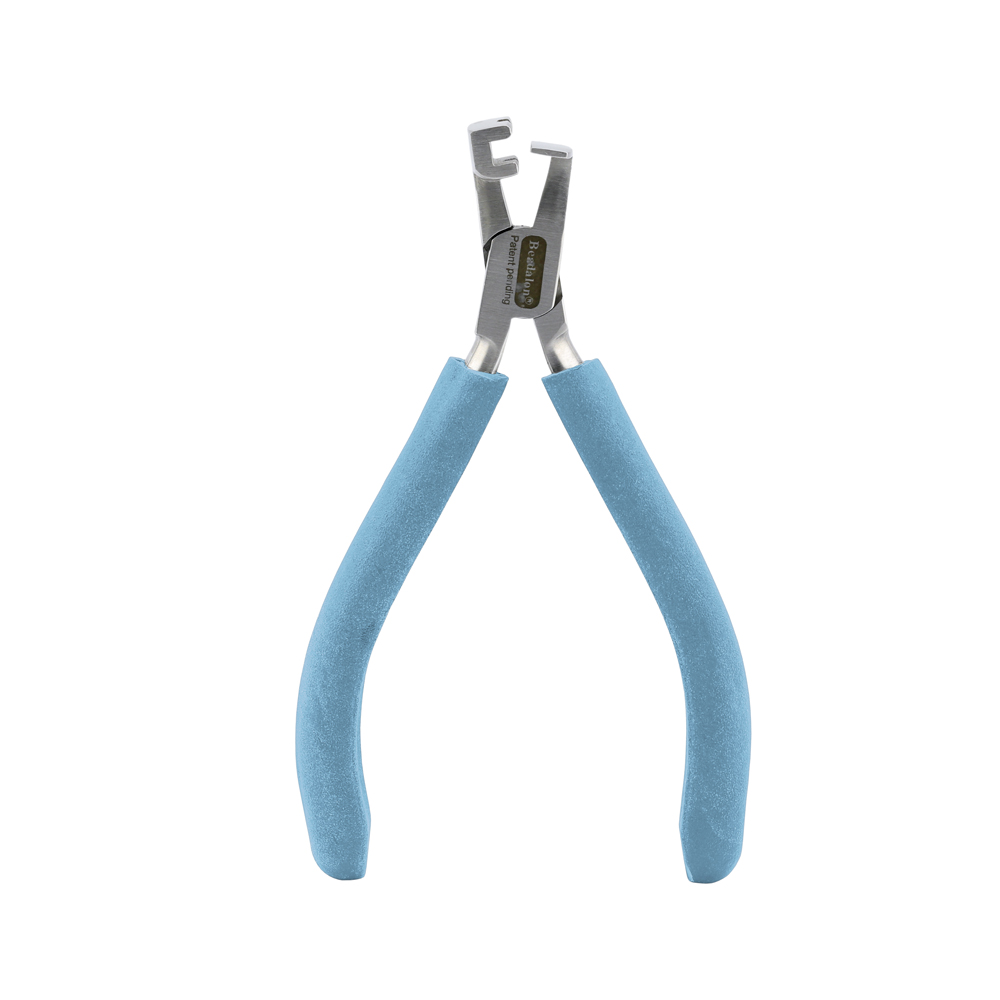 Designer Series Wire Banding Pliers, Pacific Blue Vinyl-Free Grips, creates Double-Wide Bands for 20 & 21 gauge wire, Stainless Steel, 5.5 in / 14 cm - Image 3