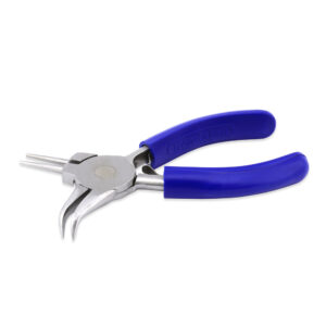 MultiPliers 2in1, Royal Blue Vinyl-Free Grips, Round Nose and Bent Chain Nose Pliers, Steel Lap Joint, Double Leaf Springs, 5 in / 12.7 cm