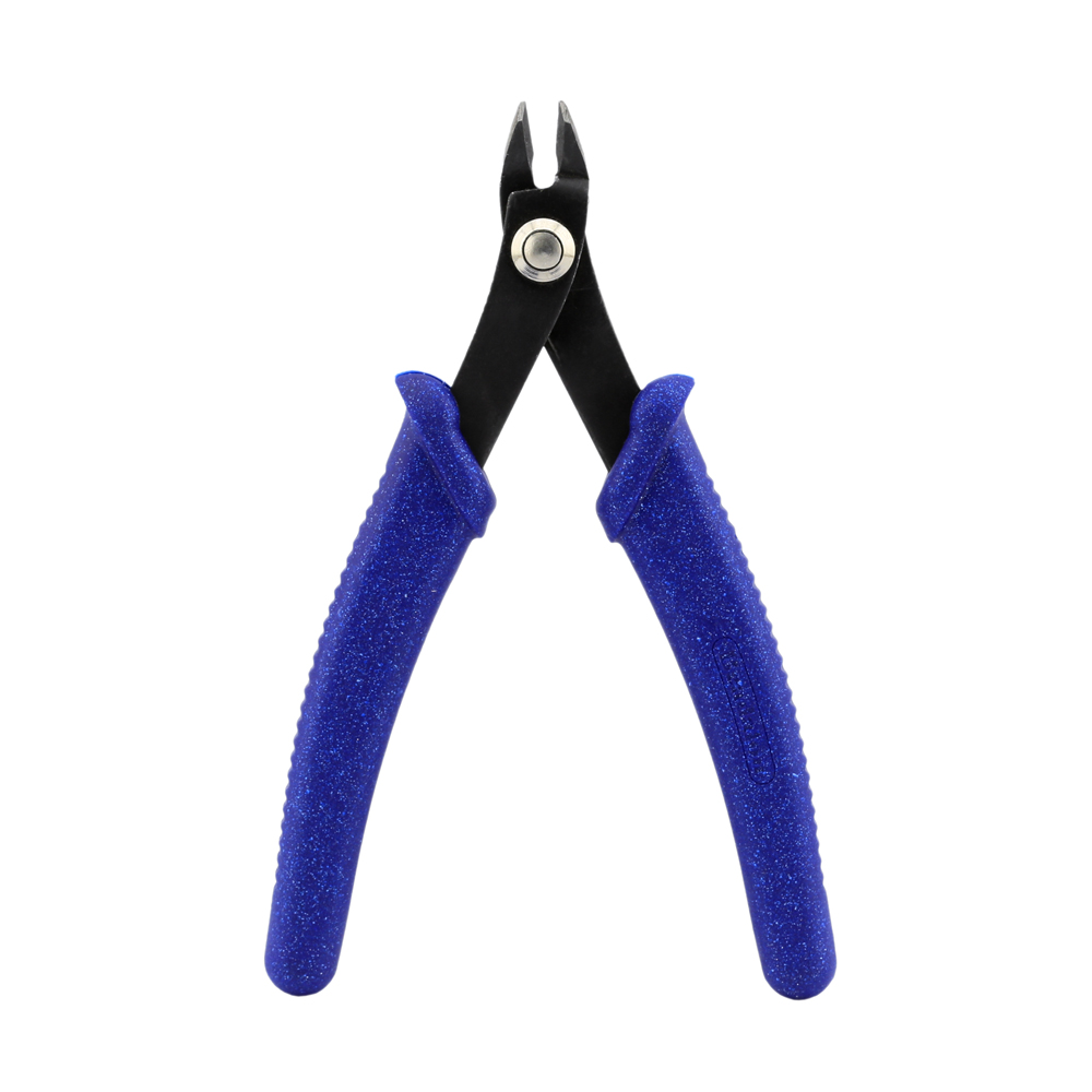 Classic Series Glimmer Nipper Tool, Blue Speckle Vinyl-Free Grips, Rivet Joint, Single Leaf Spring, 5.25 in / 13.3 cm - Image 3