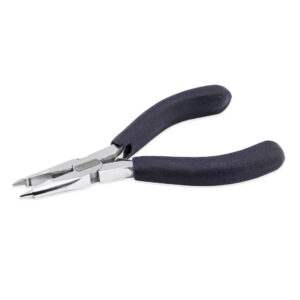 Designer Series Combo Pliers 4-in-1, Dark Blue Vinyl-Free Grips, Box Joint, Cutter, Short Round Nose Tip, Jump Ring Closing Grooves, Center Flat Nose, 4.75 in / 12 cm