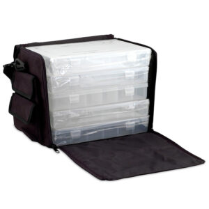 5 Storage Box Organizer with Fabric Case