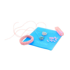 Tacky Bead Mat, Blue, 4 in x 4 in / 10.1 cm x 10.1 cm