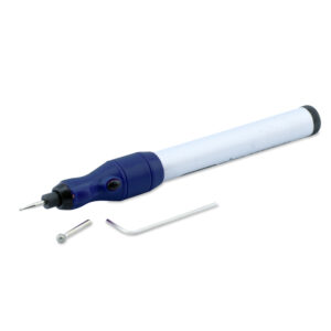Micro Engraver Tool with LED Light, 1 mm / 0.04 in and 4 mm / 0.16 in, Tips, 1 Allen Wrench, Requires 2 AAA Batteries not included