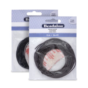 Indian Leather Cord - Black