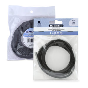 Hollow Rubber Tubing - Black