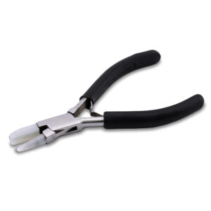 Nylon Jaw Pliers, Flat & Round Nose, Flat: 0.32 in x 0.80 in / 8 mm x 20 mm, Round: 0.78 in / 20 mm, Tapered From 0.08 in - 0.27 in / 2 mm - 7 mm, 5 in / 12.7 cm